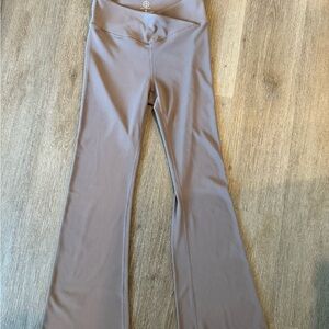 Taupe Flared Leggings